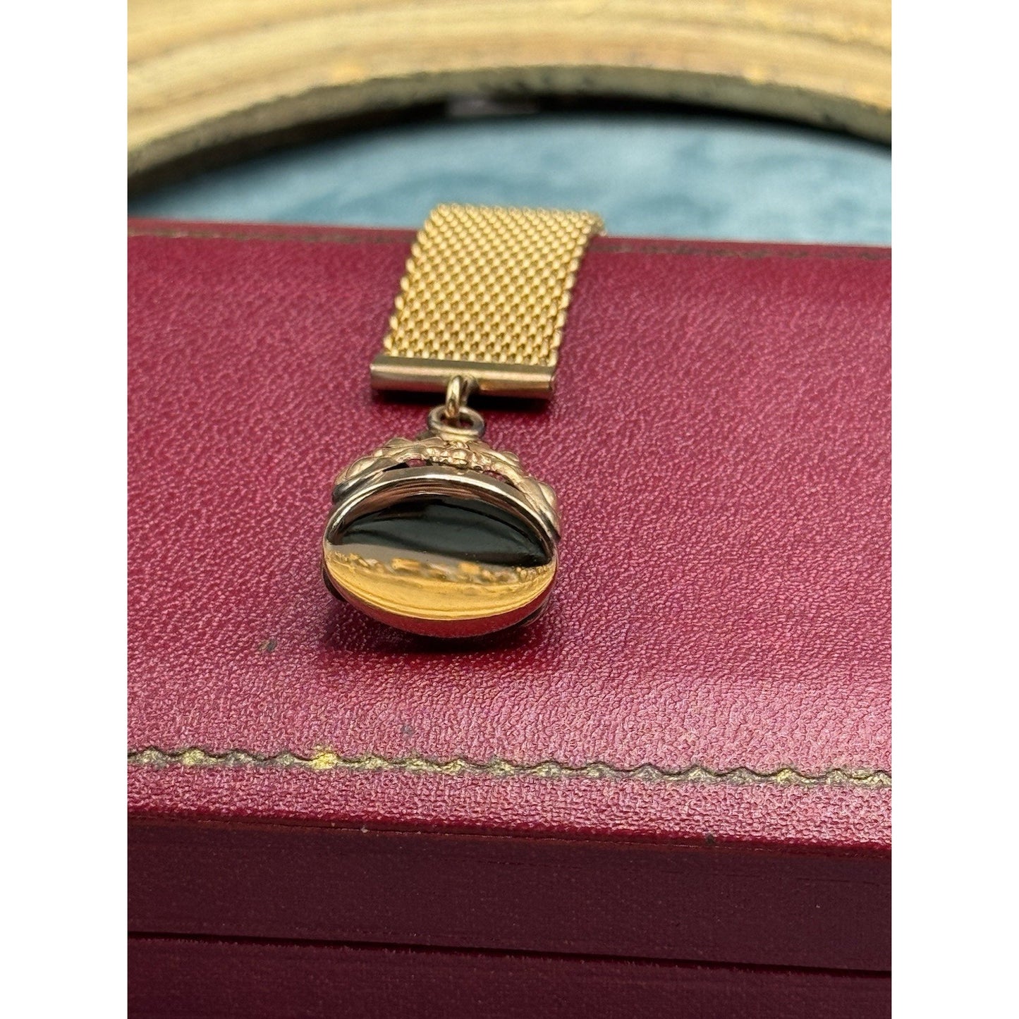 Vintage Watch Strap Fob WRE Gold Filled Signed No Monogram 5.5”